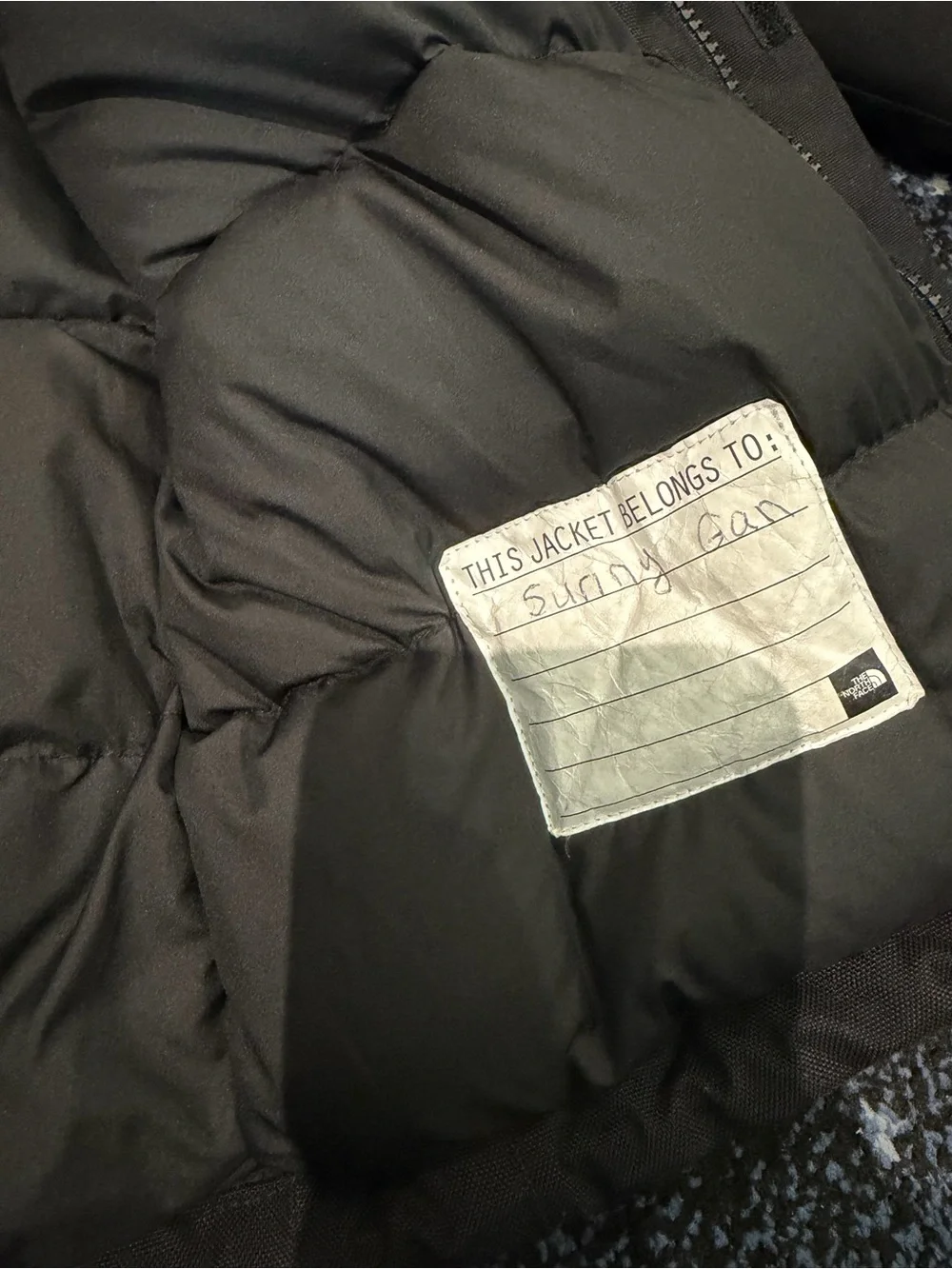 The North Face Kids Black Hooded Puffer Coat